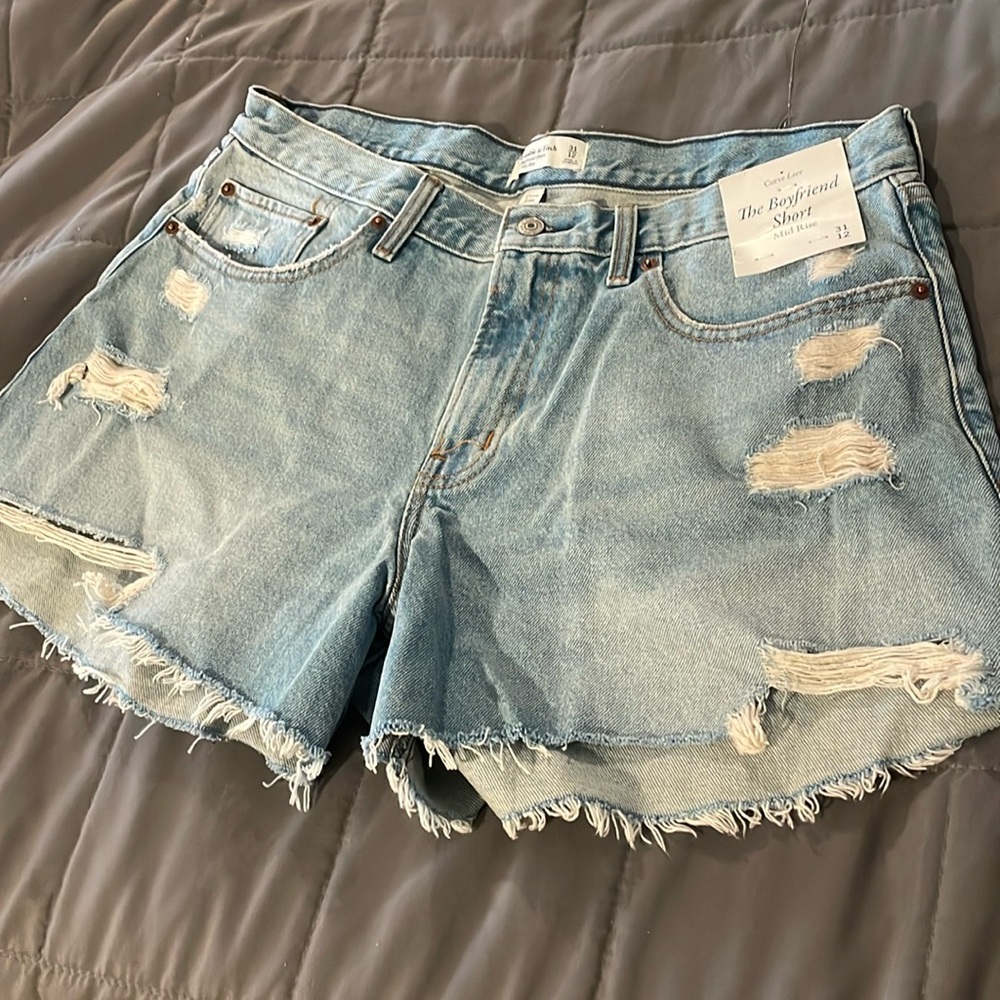 Abercrombie and Fitch Curve Love Jean shorts